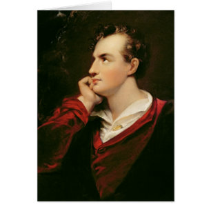 Cartão Retrato Baron de George Gordon Byron do 6o