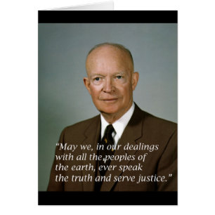 Cartão Retrato da Casa Branca de Dwight D. Eisenhower