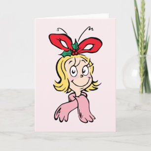 Cartão Retrato da Doce Cindy Lou Who