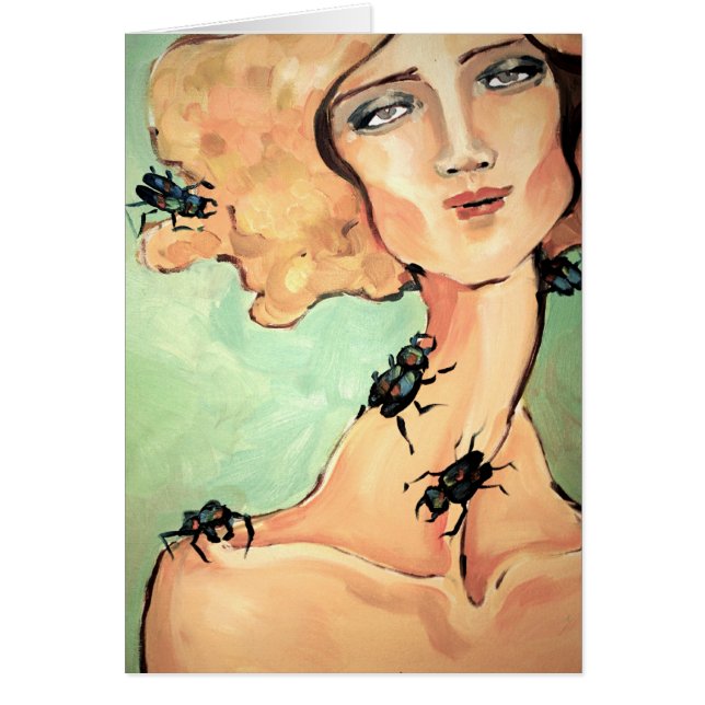 Cartão Retrato da "felicidade" (Frente)