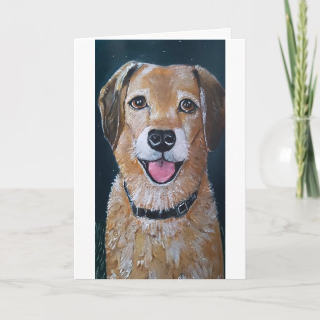 Cartão Retrato da Pintura de Engué por Alfred Fox (Frente)