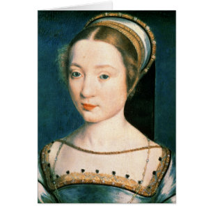 Cartão Retrato da rainha Claude