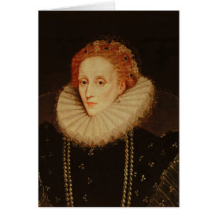Cartão Retrato da rainha Elizabeth mim