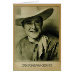 Cartão retrato de 1926 para o Ken Maynard