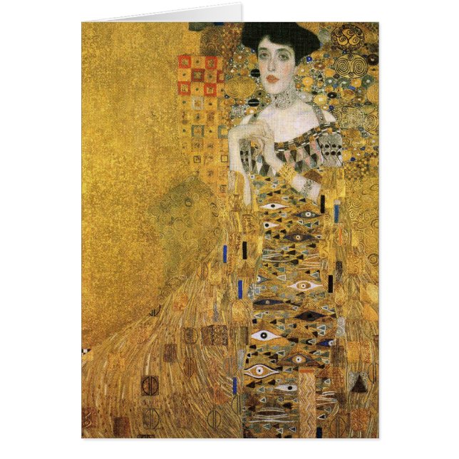 Cartão Retrato de Adele Bloch-Bauer (Frente)