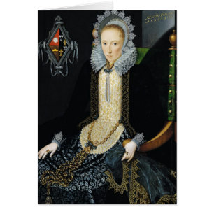 Cartão Retrato de Adriana camionete Nesse, 1611