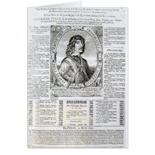 Cartão Retrato de Algernon Percy