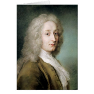 Cartão Retrato de Antoine Watteau