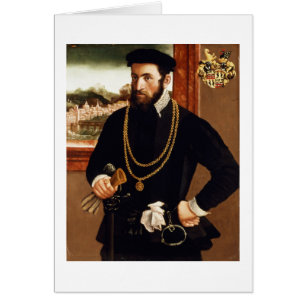 Cartão Retrato de Anton Rummel von Liechtenan
