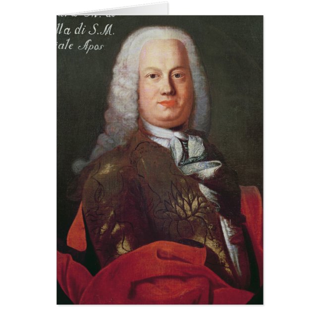 Cartão Retrato de Antonio Caldara (Frente)