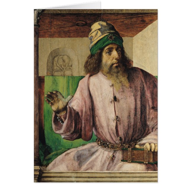 Cartão Retrato de Aristotle, c.1475 (Frente)