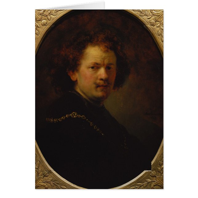 Cartão Retrato de auto, 1633 (Frente)