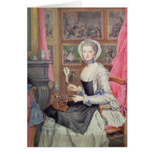 Cartão Retrato de auto, 1776