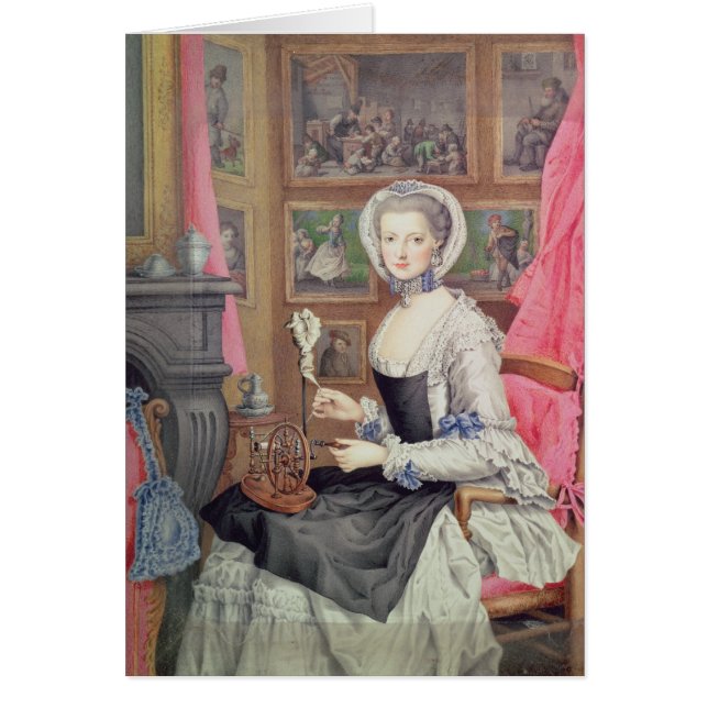 Cartão Retrato de auto, 1776 (Frente)