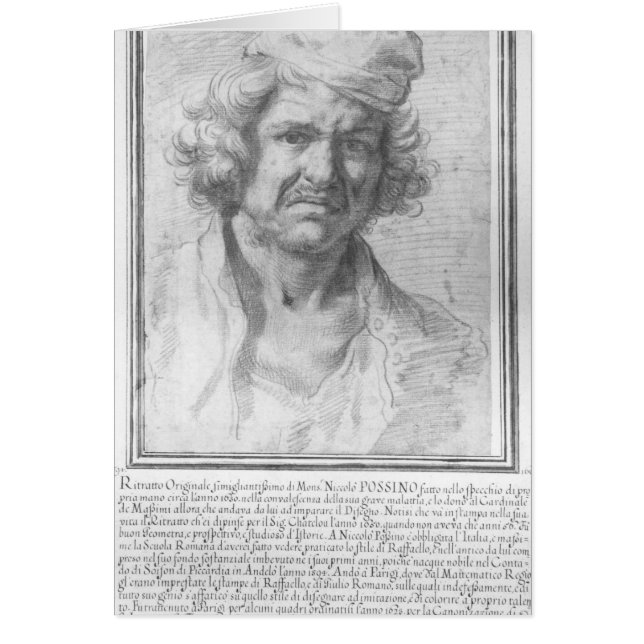 Cartão Retrato de auto 2 (Frente)