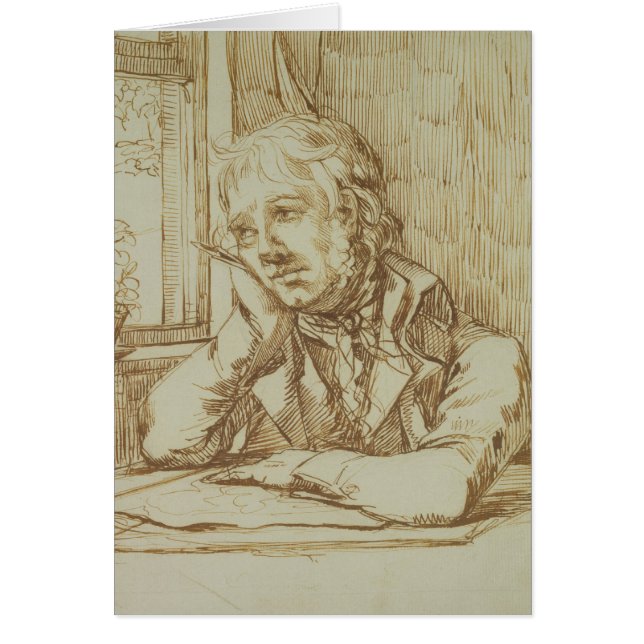 Cartão Retrato de auto 3 (Frente)