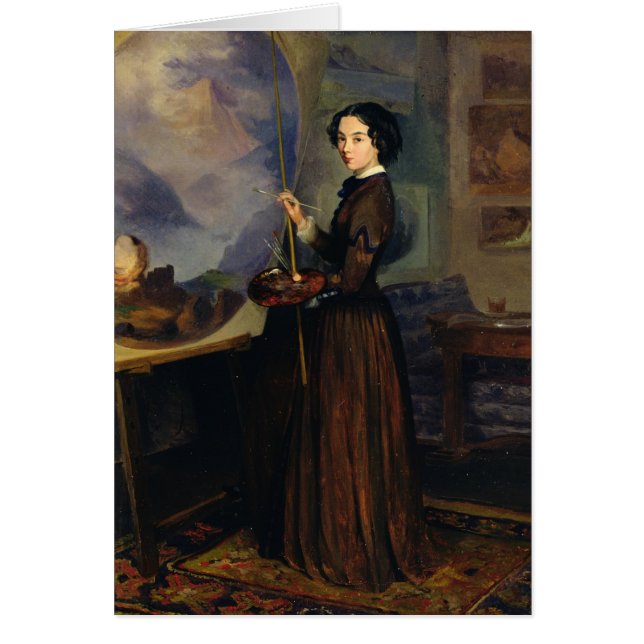 Cartão Retrato de auto 3 (Frente)