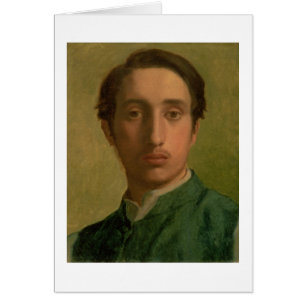 Cartão Retrato de auto de Edgar Degas  