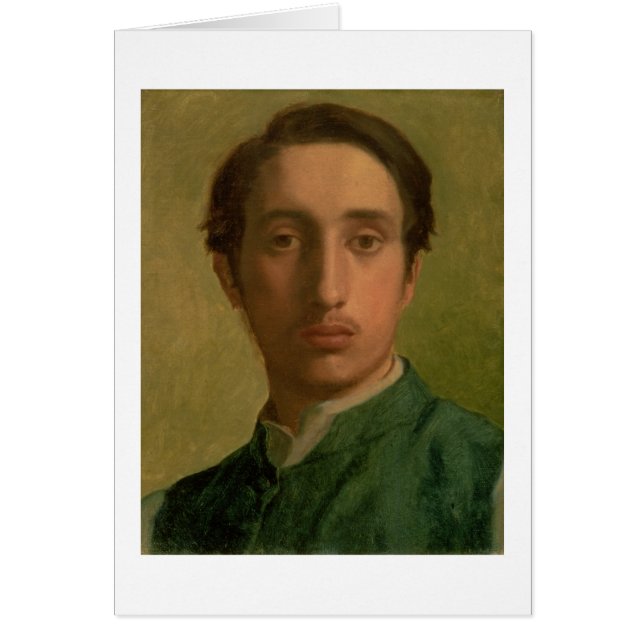 Cartão Retrato de auto de Edgar Degas | (Frente)