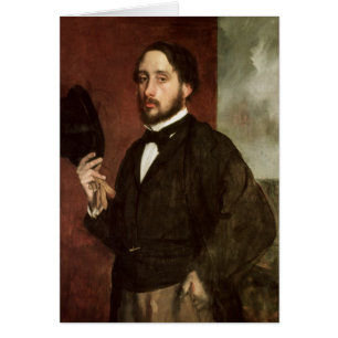 Cartão Retrato de auto de Edgar Degas , c.1862