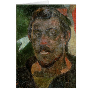 Cartão Retrato de auto de Paul Gauguin , c.1890-93