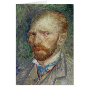 Cartão Retrato de auto de Vincent van Gogh , 1887