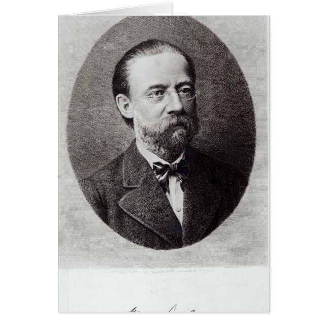 Cartão Retrato de Bedrich Smetana (Frente)