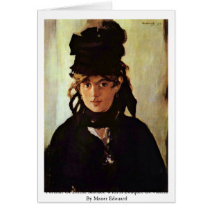 Cartão Retrato de Berthe Morisot