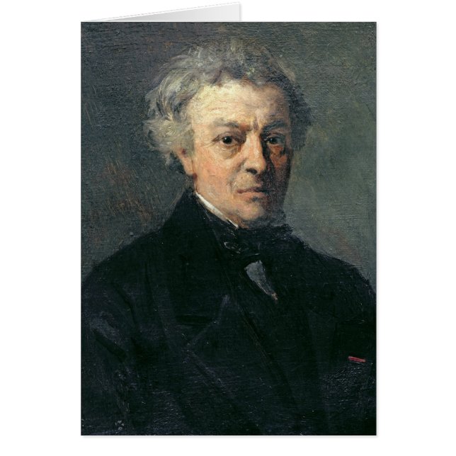 Cartão Retrato de Camilo Corot c.1863 (Frente)