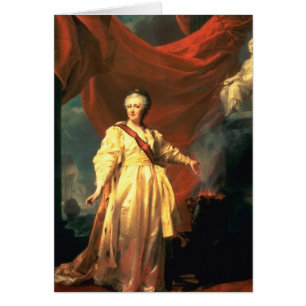 Cartão Retrato de Catherine The Great como o Lawgiver