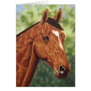 Cartão Retrato de Cavalo