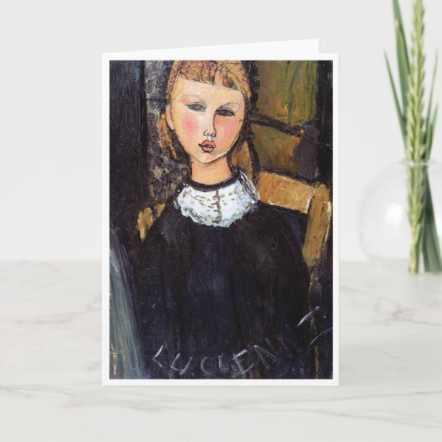 Cartão Retrato de Ceroni, Modigliani (Frente)