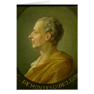 Cartão Retrato de Charles de Montesquieu