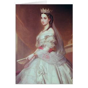 Cartão Retrato de Charlotte de Saxe-Cobourg-Gotha