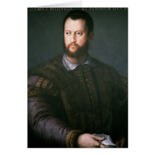 Cartão Retrato de Cosimo mim de'Medici, século XVI