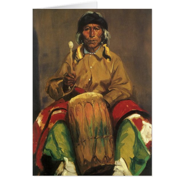 Cartão Retrato de Dieguito Roybal por Robert Henri (Frente)