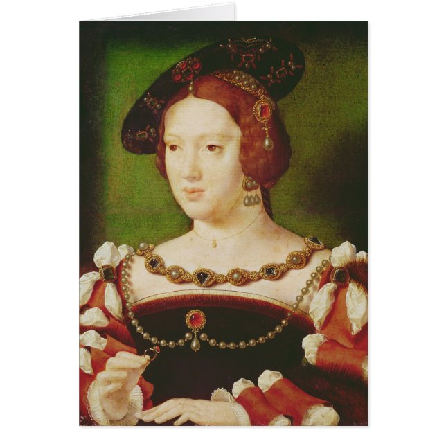 Cartão Retrato de Eleanor de Hapsbourg (Frente)