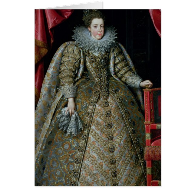 Cartão Retrato de Elisabeth de France 1615 (Frente)