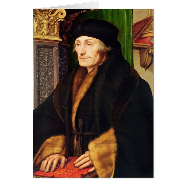 Cartão Retrato de Erasmus, 1523 (Frente)