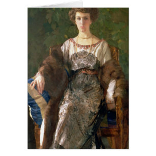 Cartão Retrato de Ewfimia Nosova, 1911