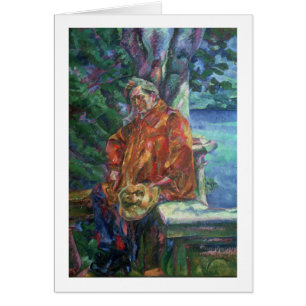 Cartão Retrato de Ferruccio Busoni (1866-1924) 1916 (óle