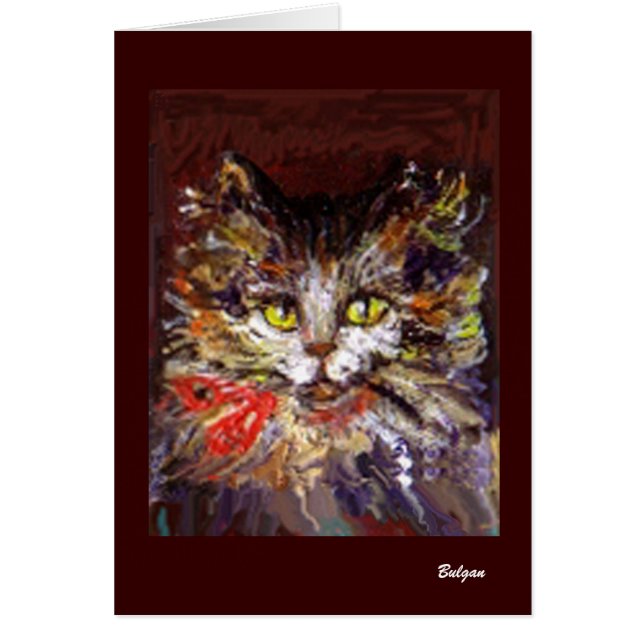 CARTÃO RETRATO DE GATINHO (Frente)