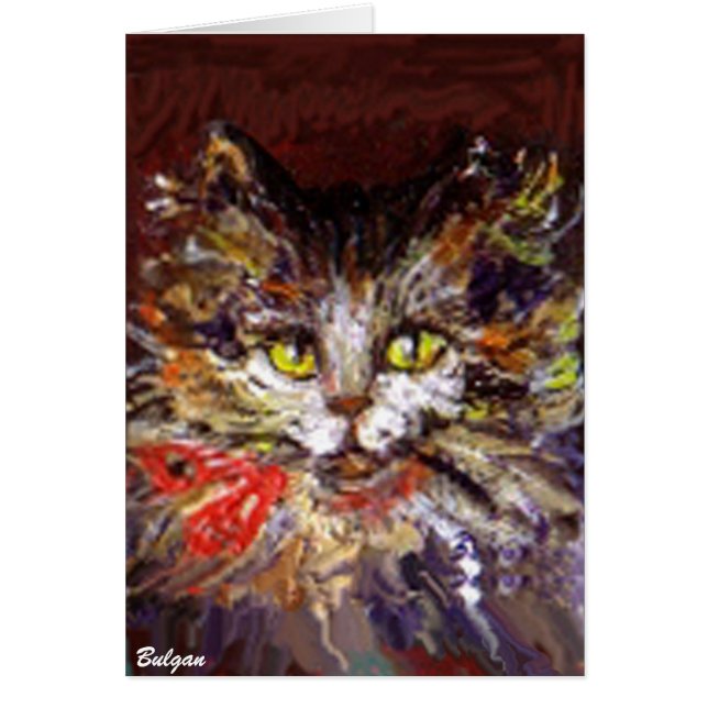 CARTÃO RETRATO DE GATINHO (Frente)