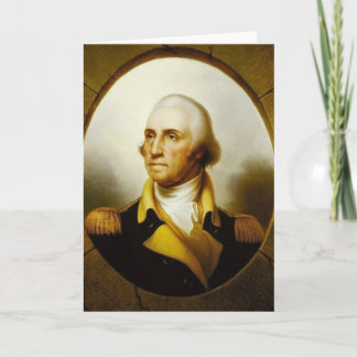 Cartão Retrato de George Washington