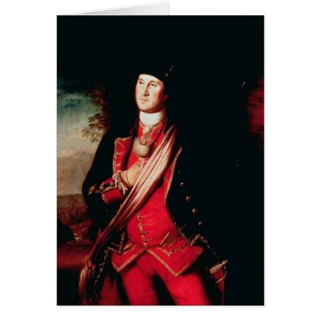 Cartão Retrato de George Washington 1772 (Frente)