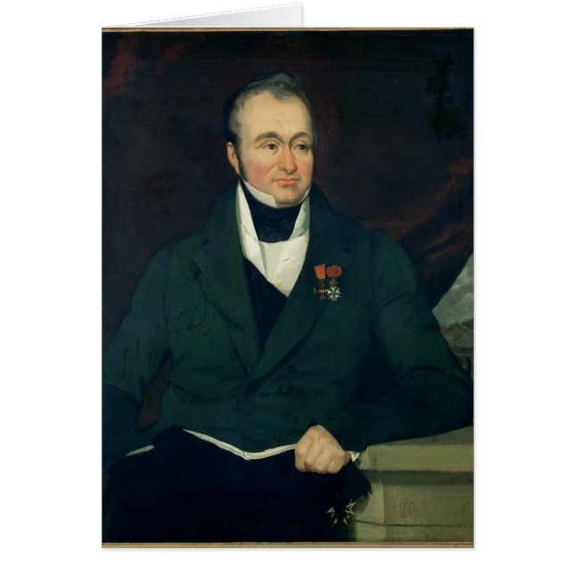 Cartão Retrato de Guilherme Dupuytren (Frente)