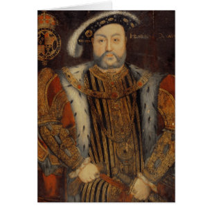 Cartão Retrato de Henry VIII