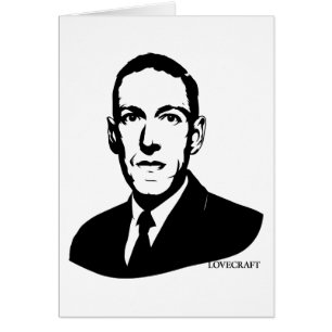 Cartão Retrato de HP Lovecraft