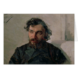 Cartão Retrato de Ivan Pochitonov, 1882