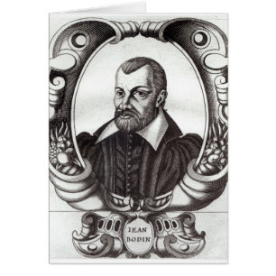 Cartão Retrato de Jean Bodin